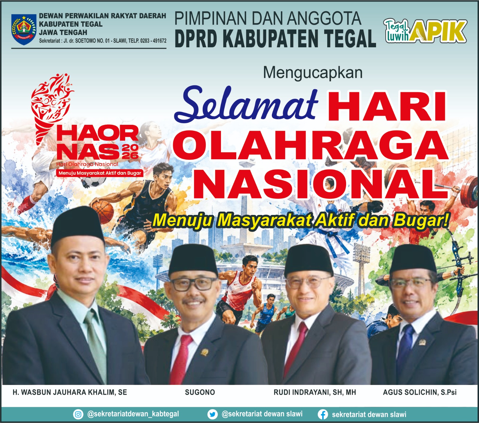 Hari olahraga nasional - dprd kab tegal