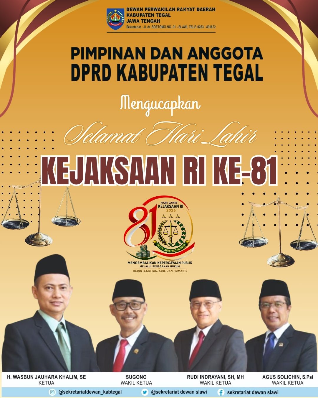 Hari kejaksaaan - dprd kab tegal