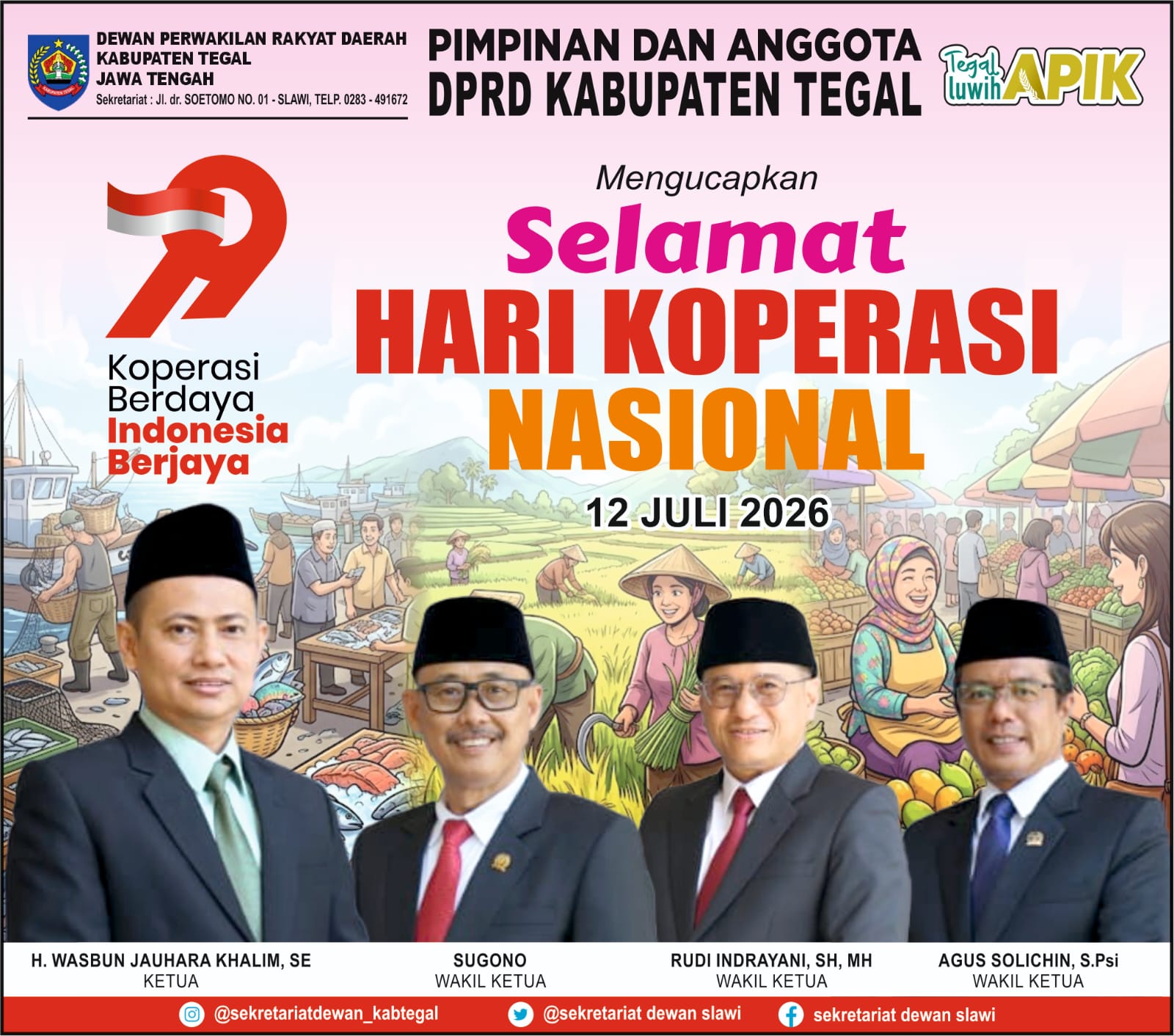 Hari koperasi nasional - dprd kab tegal Hari koperasi nasional - dprd kab tegal