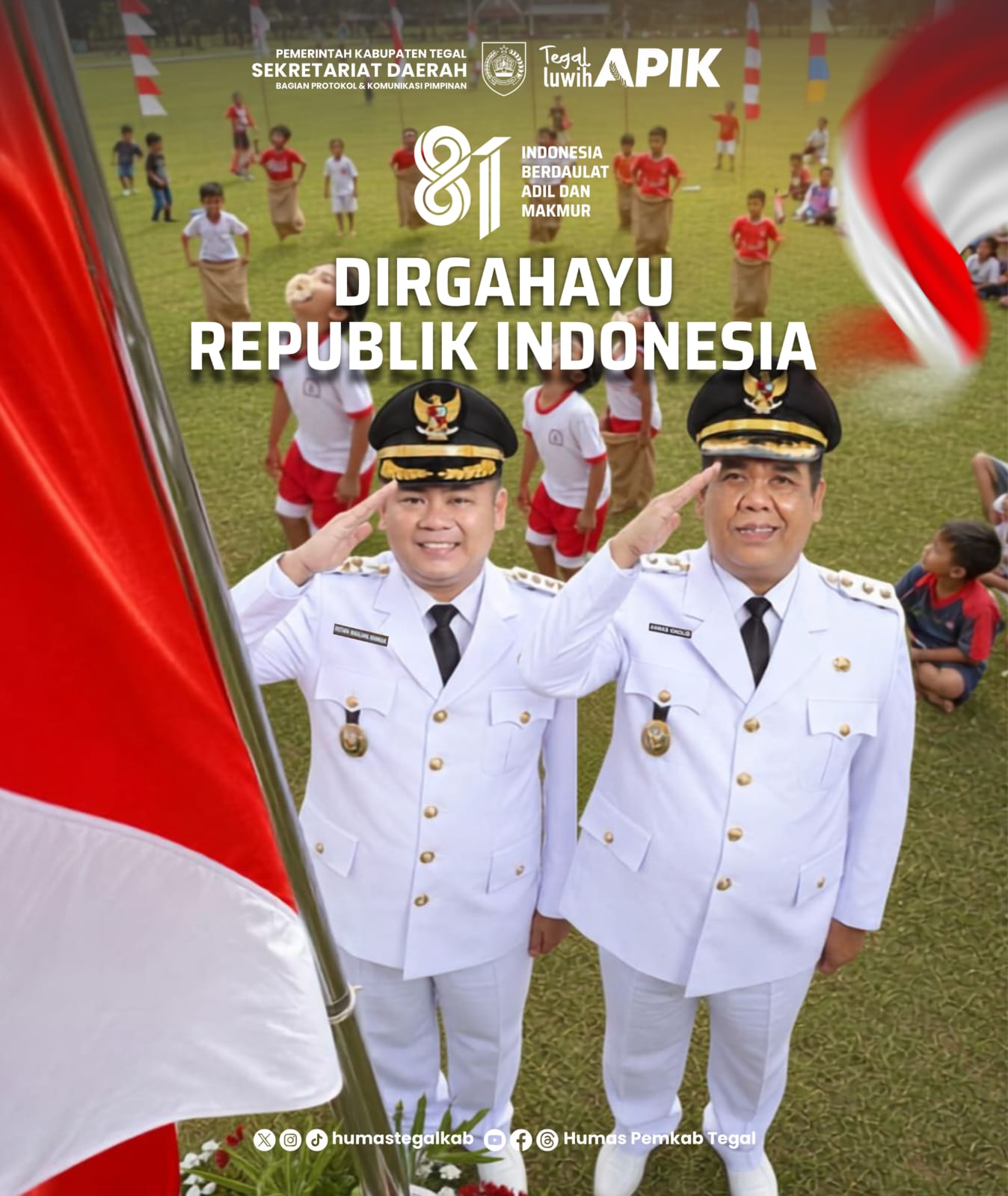 HUT RI - Sekda kab tegal