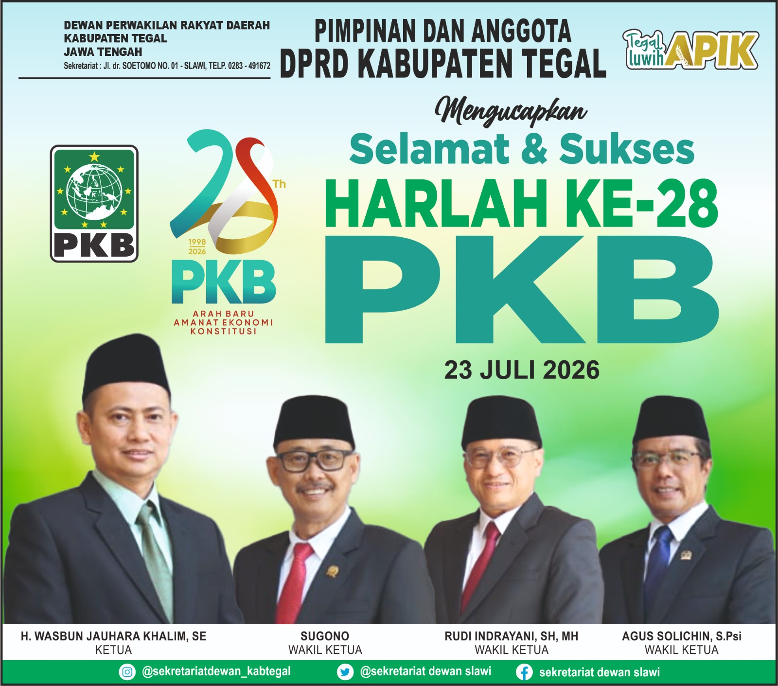 Harlah PKB - dprd kab tegal