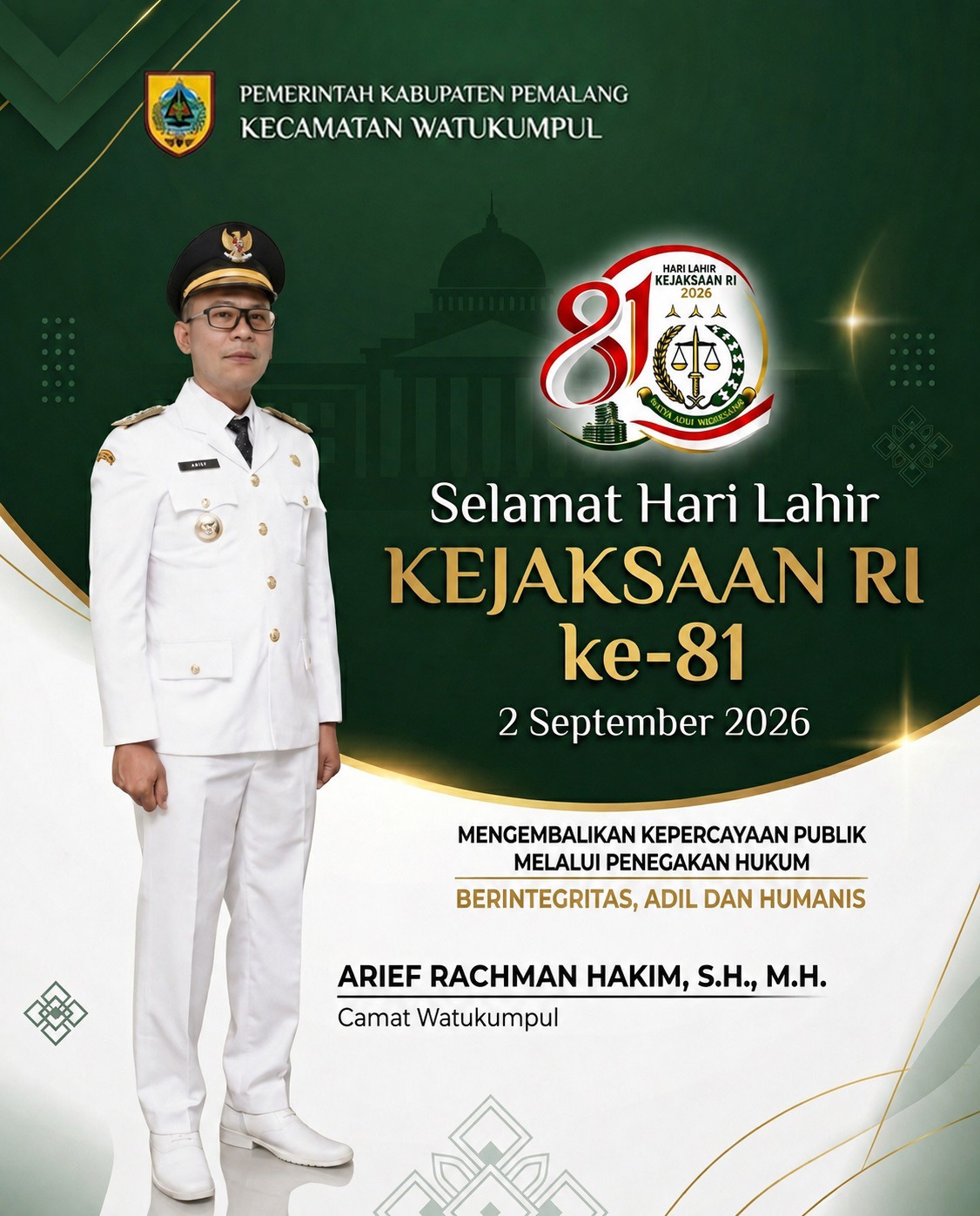 Hari kejaksaan- camat watukumpul Hari kejaksaan- camat watukumpul