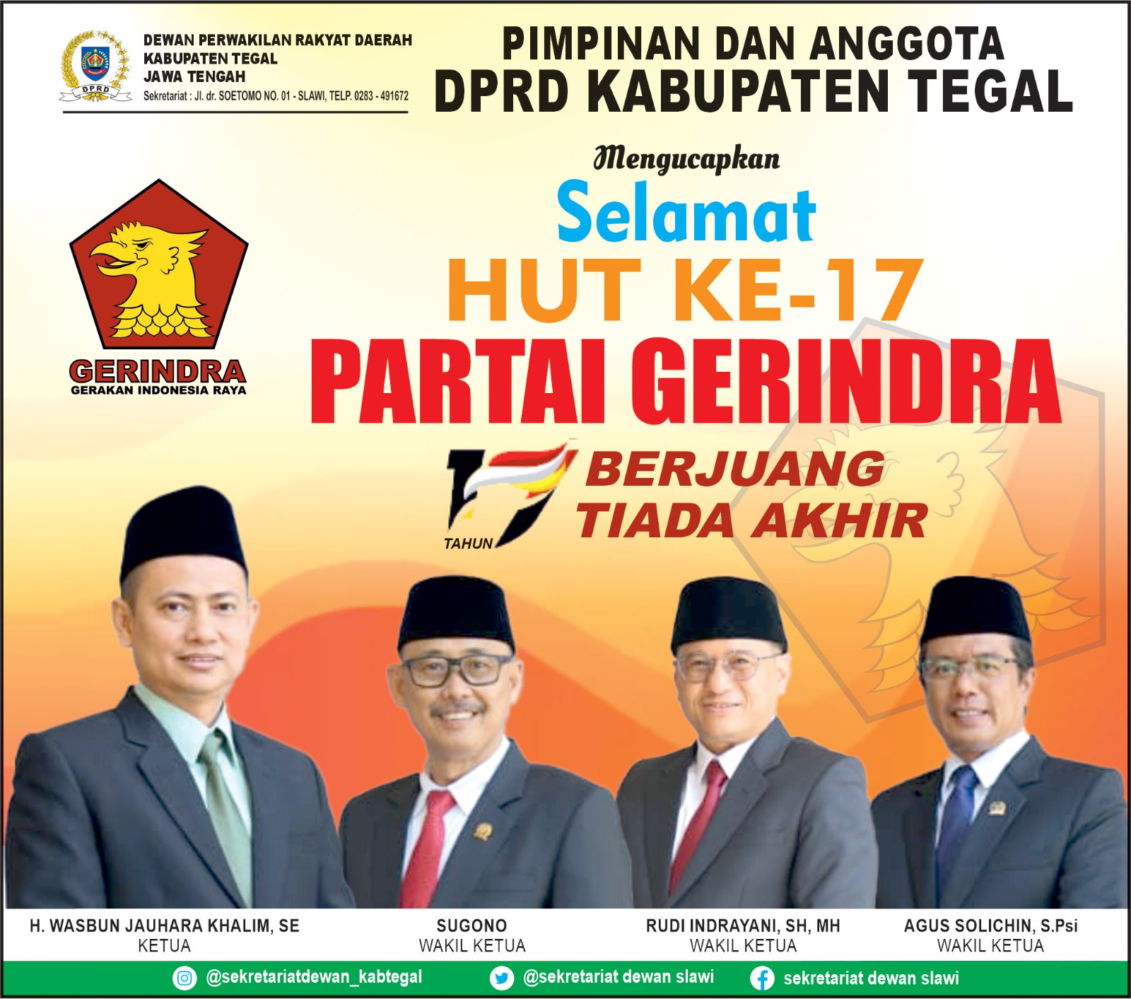 Hut partai gerindra