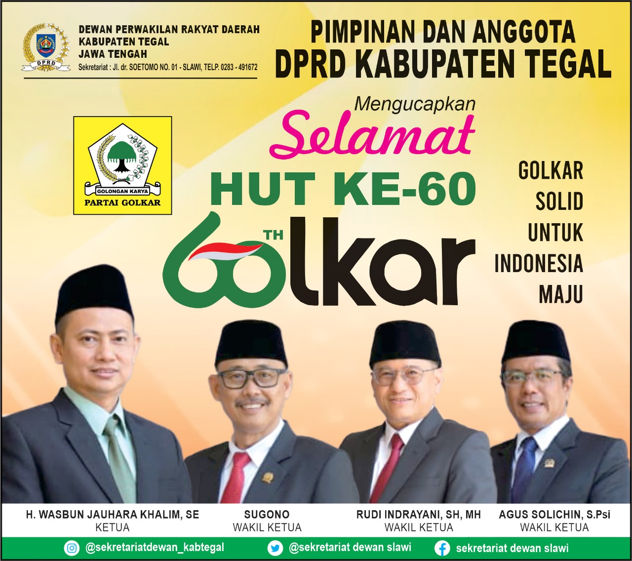 Selamat hari ke 60 golkar