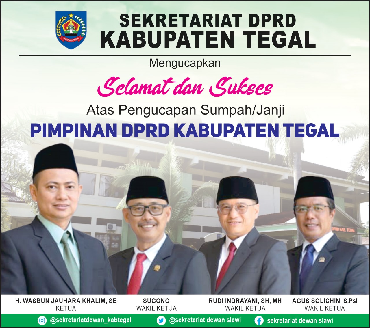 Sumpah janji dprd kab tegal