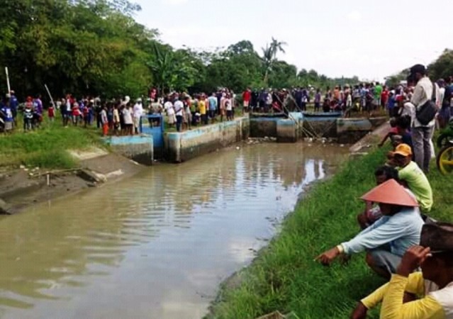 Diduga Mandi di Irigasi, Petani di Brebes Hilang Misterius