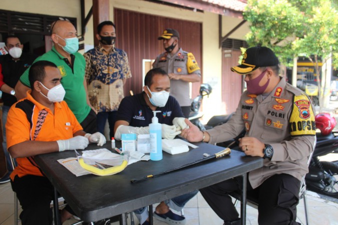 700 Polisi di Pemalang Jalani Rapid Test Virus Corona, Bagaimana Hasilnya?