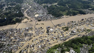 Jepang Diterjang Banjir dan Longsor, 20 Tewas 14 Orang Hilang