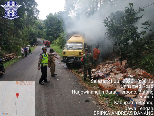 Sopir dan Kernet Tewas Mengenaskan Kesetrum setelah Mobilnya Menabrak Tiang Listrik