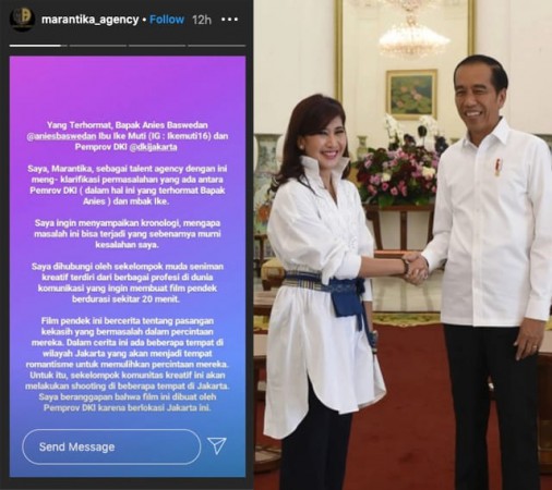 Agensi Bakat Sebut Ike Muti Tidak Dapat Proyek karena Tak Sesuai Peran, Bukan karena Foto Jokowi