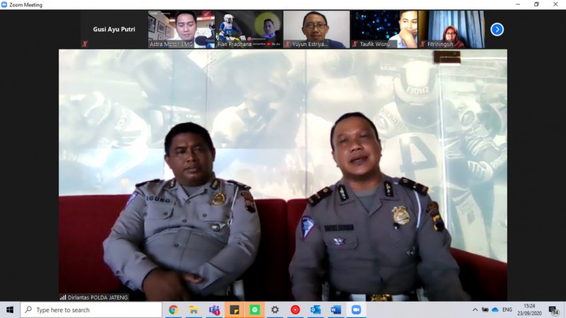 Astra Motor Jateng bersama Ditlantas Polda Jateng Gelar Webinar Edukasi Safety Riding