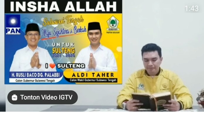 Pamer Ngaji Pakai Atribut Partai, Aldi Taher Jadi Bulan-bulanan Warganet