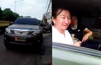 Viral! Pria Bermata Sipit Diduga Pakai Mobil Dinas TNI Bareng Wanita, Sempat Mengaku Anggota