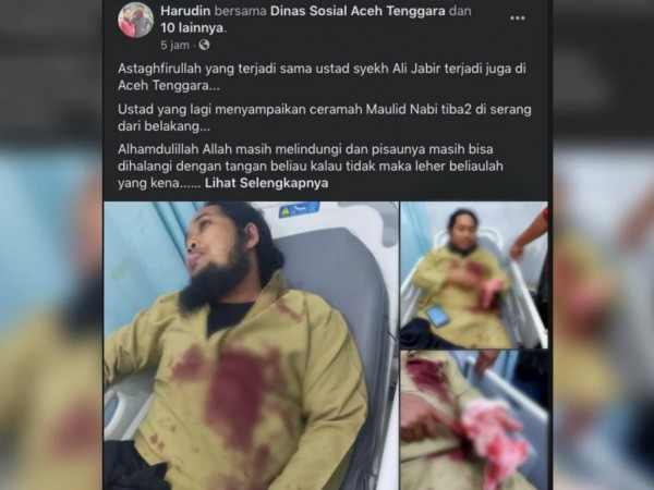 Tengah Isi Tausyiah Maulid Nabi, Ustaz di Aceh Ditusuk
