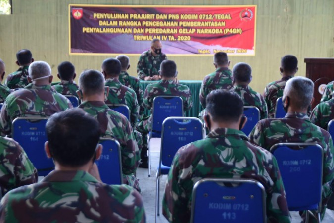 Cegah Narkoba, Prajurit TNI Kodim 0712/Tegal Digembleng Soal P4GN