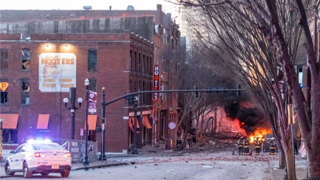 Diduga Disengaja, Ledakan saat Natal di Nashville Lukai Tiga Orang