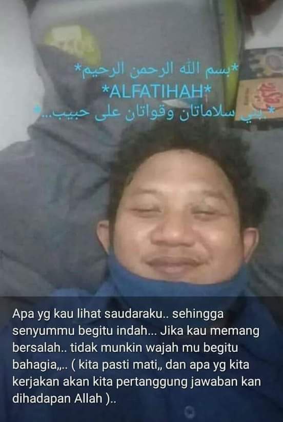 Viral Foto Jenazah Laskar FPI Tersenyum saat Meninggal, Netizen: Jika Kau Bersalah, Tak Mungkin Wajahmu Begitu