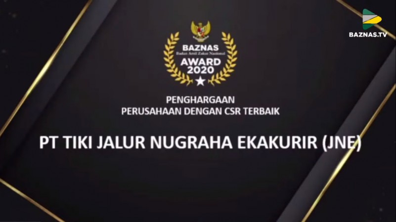 JNE Raih Penghargaan dalam Baznas Award yang Kedua Kalinya