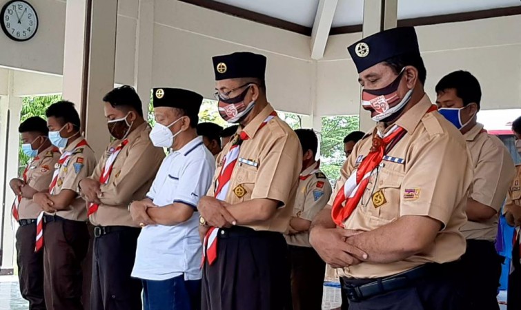 Doakan Korban Sriwijaya Air SJ182, Anggota Pramuka di Brebes Salat Gaib