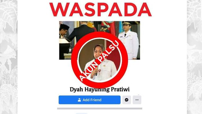 Mintai Uang ke Sejumlah Pejabat, Nama Bupati Cantik Dicatut untuk Penipuan lewat Facebook