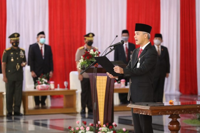 Bacakan Pesan Soekarno, Ganjar:  Jabatan Ini Cuma Mandat Saja