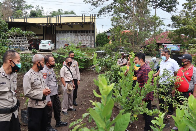 Siapkan Masa Pensiun, Puluhan Polisi di Pemalang Berlatih Bercocok Tanam