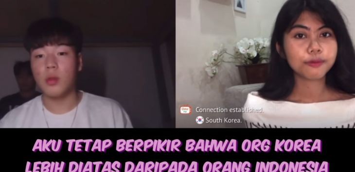 Video Orang Korea Hina Orang Indonesia Viral: Ohh... Wajahmu Jelek Sekali