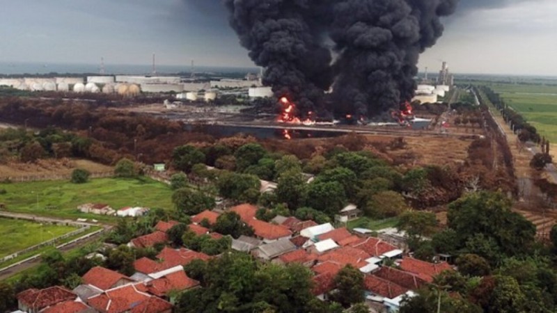 Tangki di Kilang Balongan Terbakar Lagi