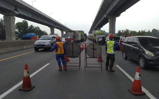 Tol Japek Padat dan Akan Diberlakukan Contraflow, Catat Ini Waktunya