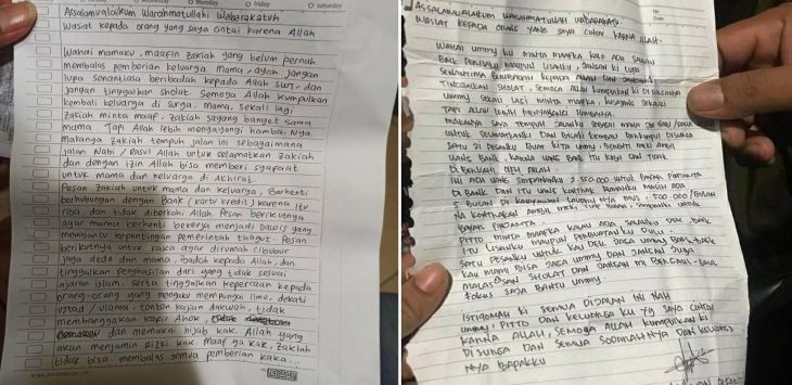 Ini Surat Wasiat Pelaku Bom Bunuh Diri di Makassar dan Penyerangan Mabes Polri, Sangat Mirip