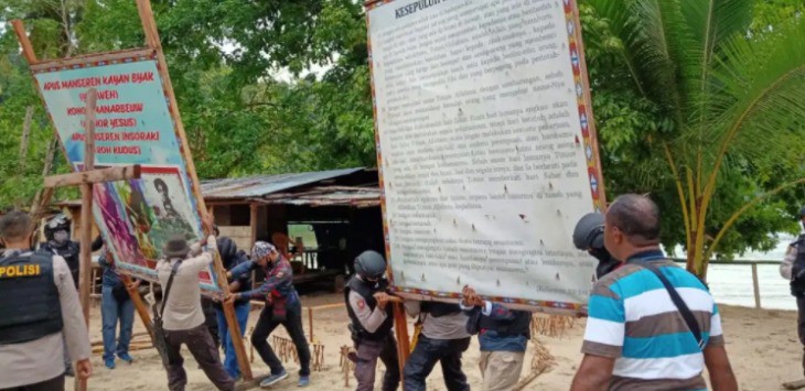 Tanpa Busana Berpasang-pasangan Naik ke Bukit Lalu Berhubungan Intim, Ritual Aliran Sesat di Papua Dibubarkan