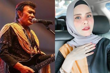 Santer Diisukan Rujuk, Lebaran Angel Lelga Silaturahmi ke Rhoma Irama