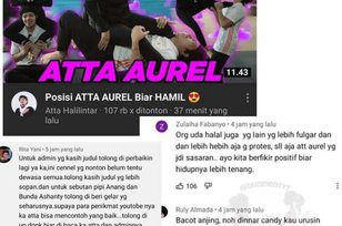 Juduli Posisi Atta Aurel Biar Hamil, Video YouTube Atta Halilintar Diprotes lalu Diganti Judulnya