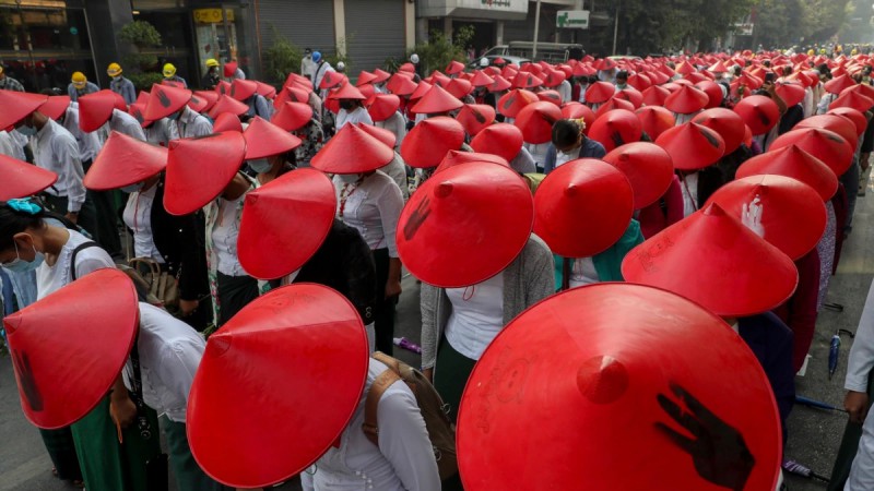 Tentang Kudeta, 125.000 Guru di Myanmar Diskors Junta Militer Myanmar