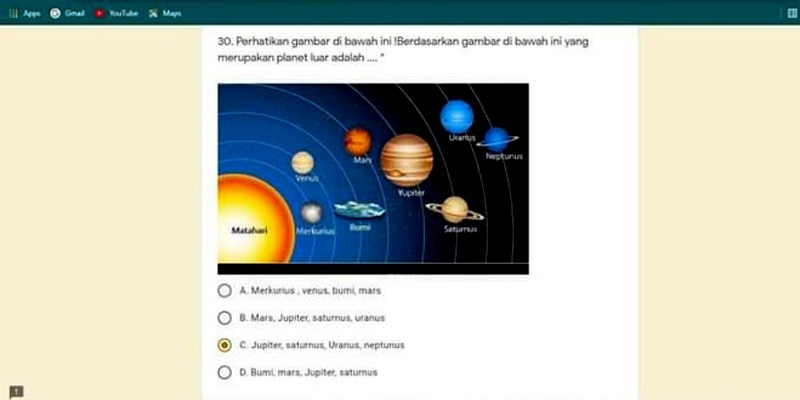 Gambar Bumi Datar di Soal Ujian SD Bikin Heboh, Disdik Panggil Guru dan Kepala Sekolah