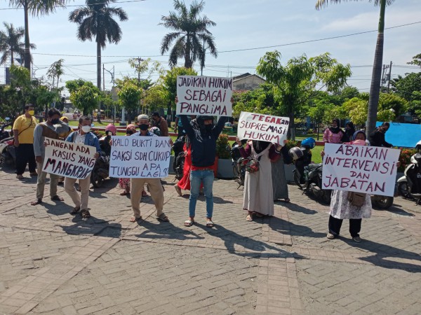 Minta Kasus Diselesaikan, Orpeta Sengaja Panas-panasan Gelar Aksi di Bulan Puasa