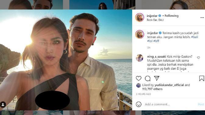 Jessica Iskandar Sebut Vincent Verhaag Teman Biasa, Netizen: Kenapa Kancing Bajunya Dibuka Sih