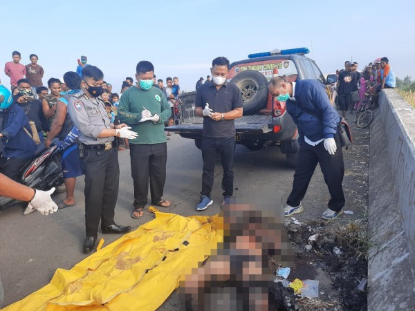 Mayat Misterius yang Diduga Dibakar, Ditemukan di Flyover Keramatsampang