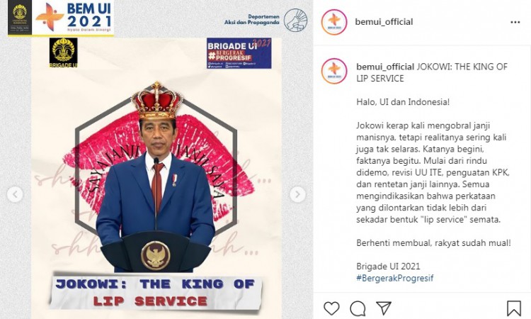 Pendukung Jokowi Tak Perlu Menghujat BEM UI, Pengamat: Harusnya Berterimakasih