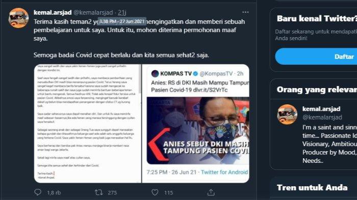 Komentar Hendak Ludahi Anies Baswedan, Copot Segera Kemal Arsjad dari Komisaris Askrindo