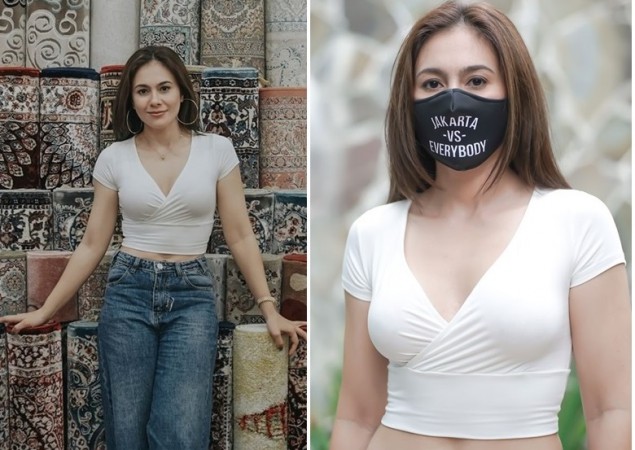 Menggoda Pakai Crop Top Ketat, Wulan Guritno Pantas Disebut Hot Mama