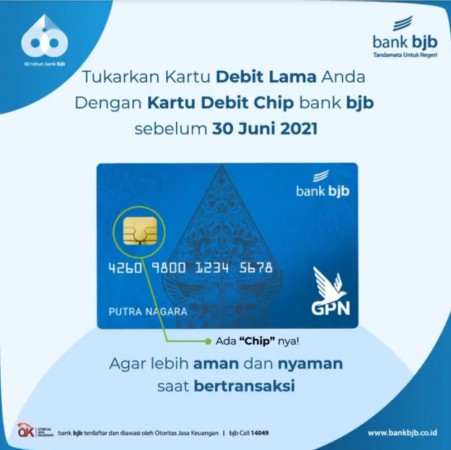 Buruan Ganti Kartu ATM bjb Magnetic Stripe dengan Debit Chip sampai 30 Juni, Ini Perbedaannya