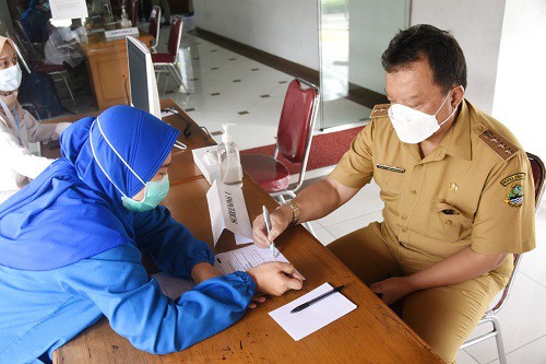 Gedung Sate Mulai Dipakai Vaksinasi