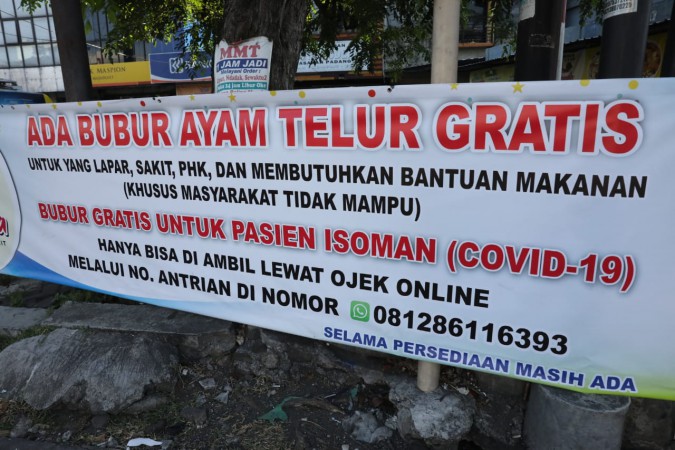 Di Semarang, Ada Warung Bubur Ayam Gratiskan Makanan untuk Pasien Covid-19, Ganjar Ikut Borong