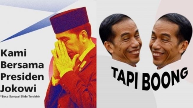 Setelah UI, Giliran BEM Fisip Unpad yang Lontarkan Kritik Pedas, Bikin Meme: Kami Bersama Jokowi, Tapi Boong