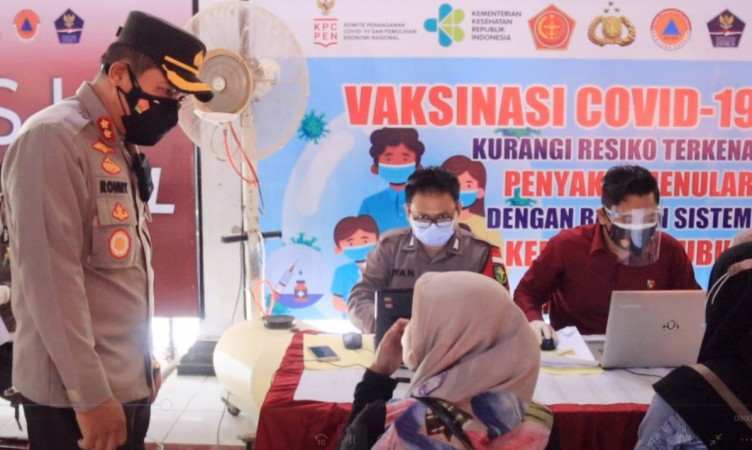 Dibuka Setiap Hari, Seperti Ini Gerai Vaksin Gratis Polres Pemalang