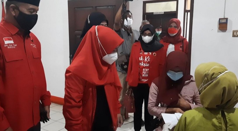 HUT RI ke-76, Dewi Aryani dan DPC PDIP Vaksinasi 13.200 Orang di Kabupaten Tegal
