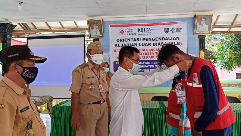 Relawan Desa Sidakaton Mengikuti Pengendalian KLB