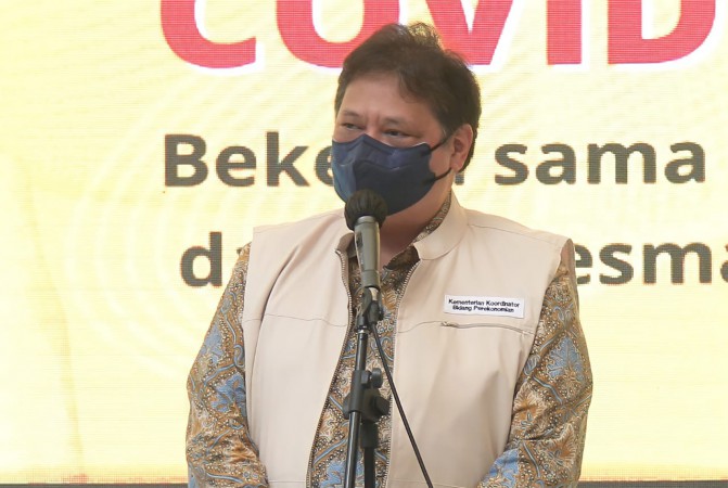 Menghemat Devisa, Menko Airlangga Harap Vaksin Merah Putih Diedarkan 2022