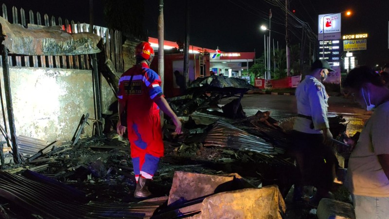 Warung Kopi di Jalur Pantura Ludes Terbakar, Pemiliknya Tewas Terpanggang